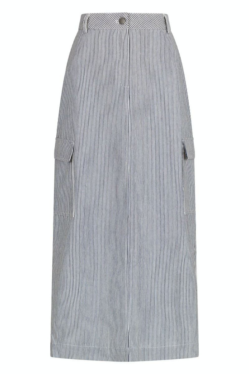 Neo Noir - Nederdel - Sannie Stripe Skirt - Off White