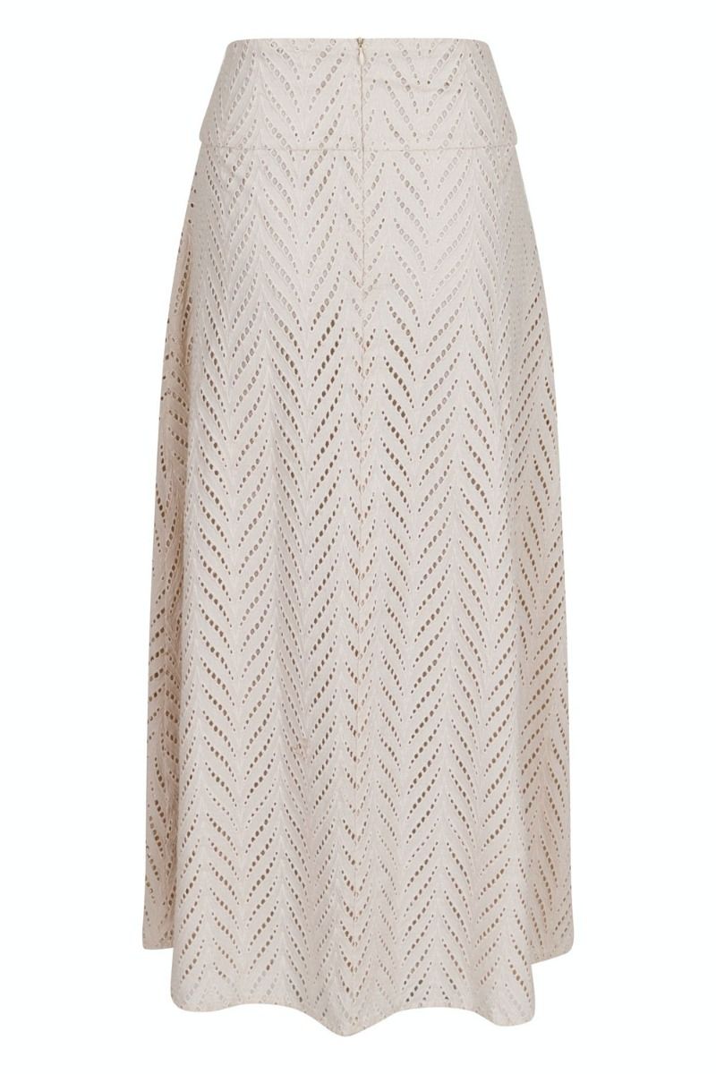 Neo Noir - Nederdel - Torino Wave Skirt - Ivory