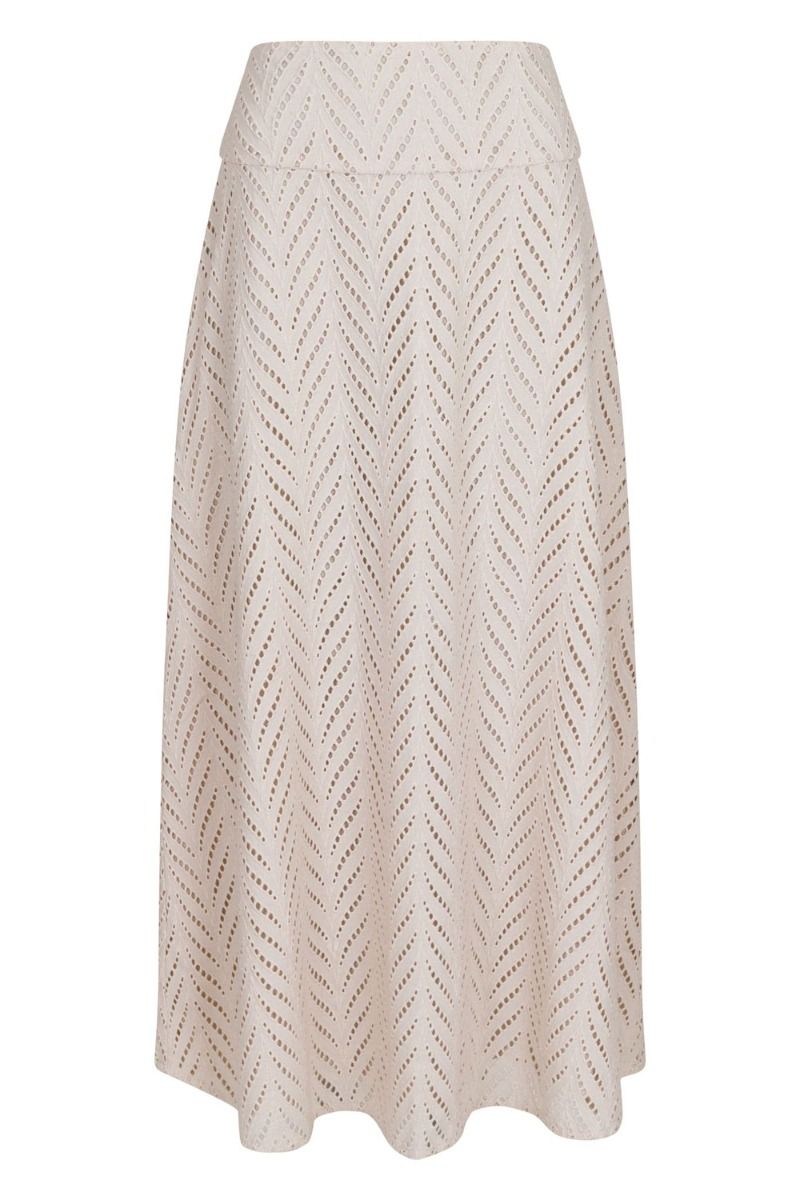 Neo Noir - Nederdel - Torino Wave Skirt - Ivory