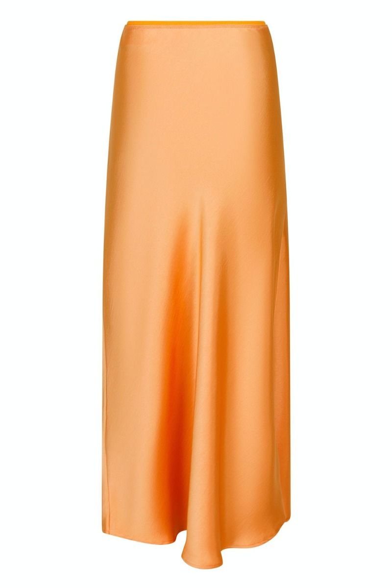 Neo Noir - Nederdel - Vicky Heavy Sateen Skirt - Orange