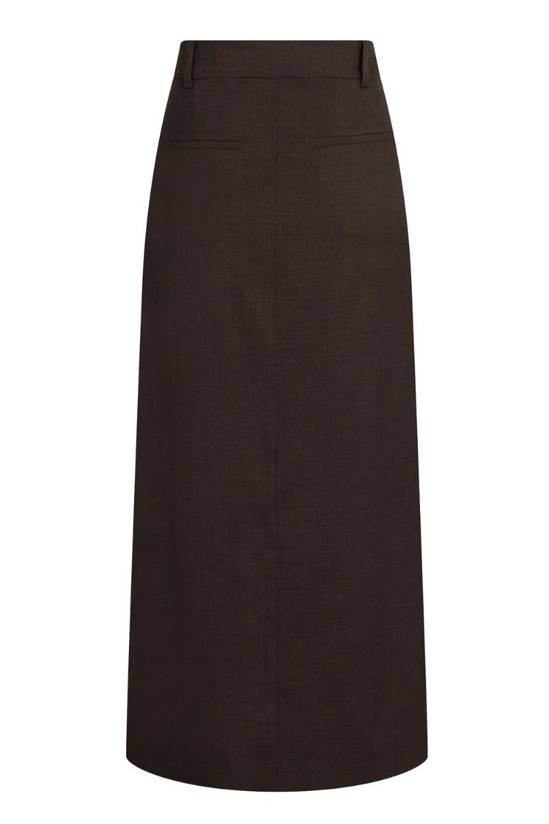 Neo Noir - Nederdel - Vinti Melange Skirt - Mocca Melange