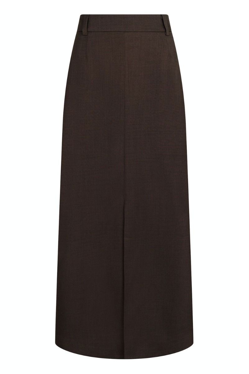 Neo Noir - Nederdel - Vinti Melange Skirt - Mocca Melange