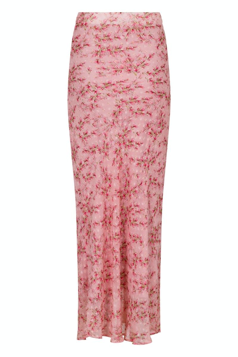 Neo Noir - Nederdel - Vinza Dot Print Skirt - Rose