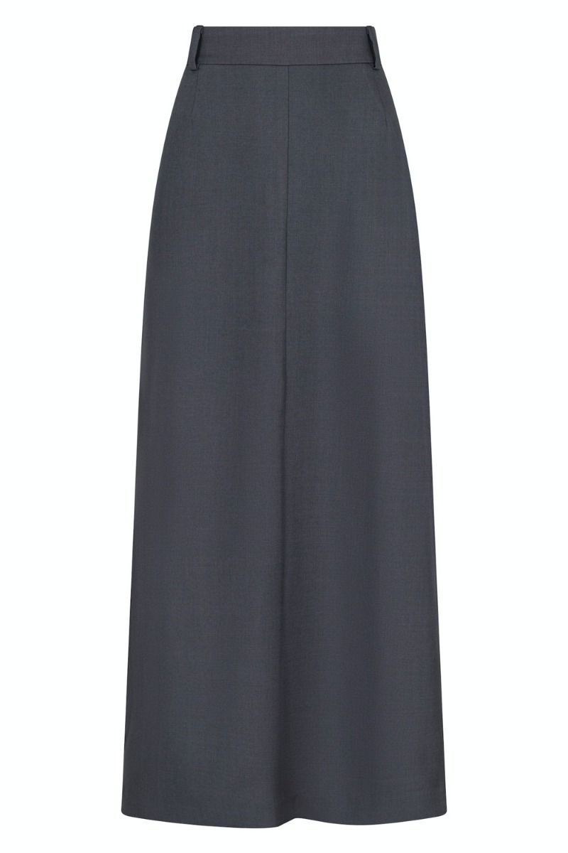 Neo Noir - Nederdel - Vipse Melange Skirt - Dark Grey