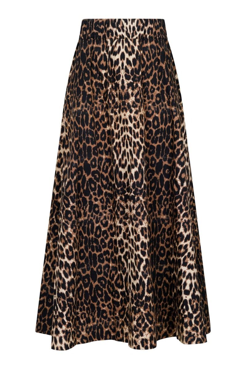 Neo Noir - Nederdel - Yara Leo Long Skirt - Leopard 