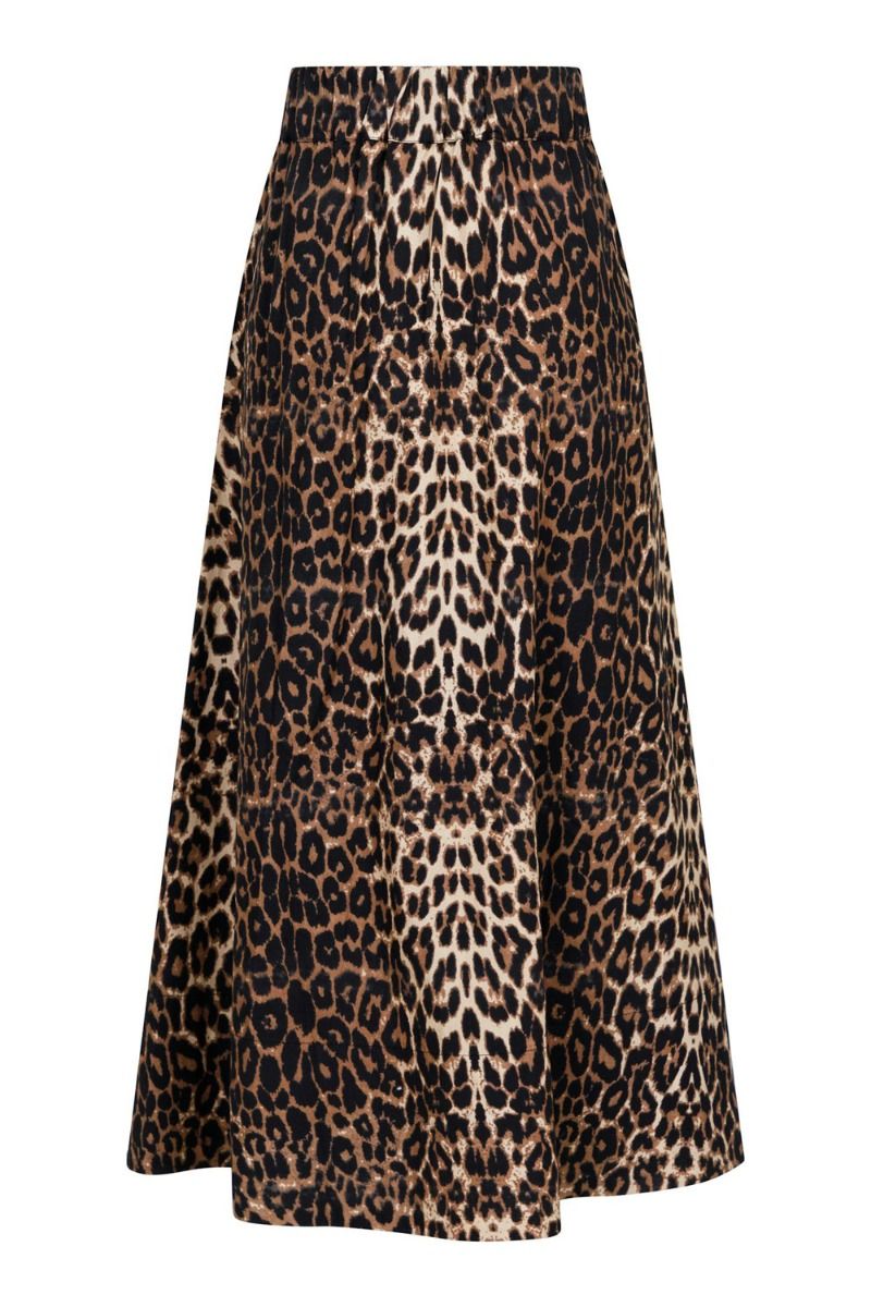 Neo Noir - Nederdel - Yara Leo Long Skirt - Leopard 
