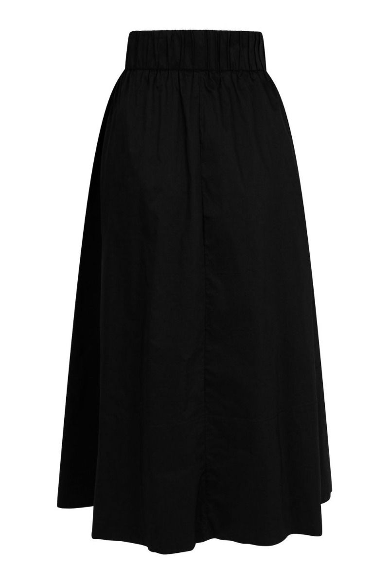 Neo Noir - Nederdel - Yara Poplin Skirt - Black