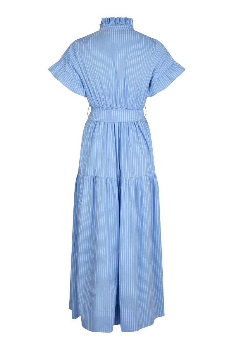 Neo Noir - Kjole - Nellie Stripe Dress - Light Blue