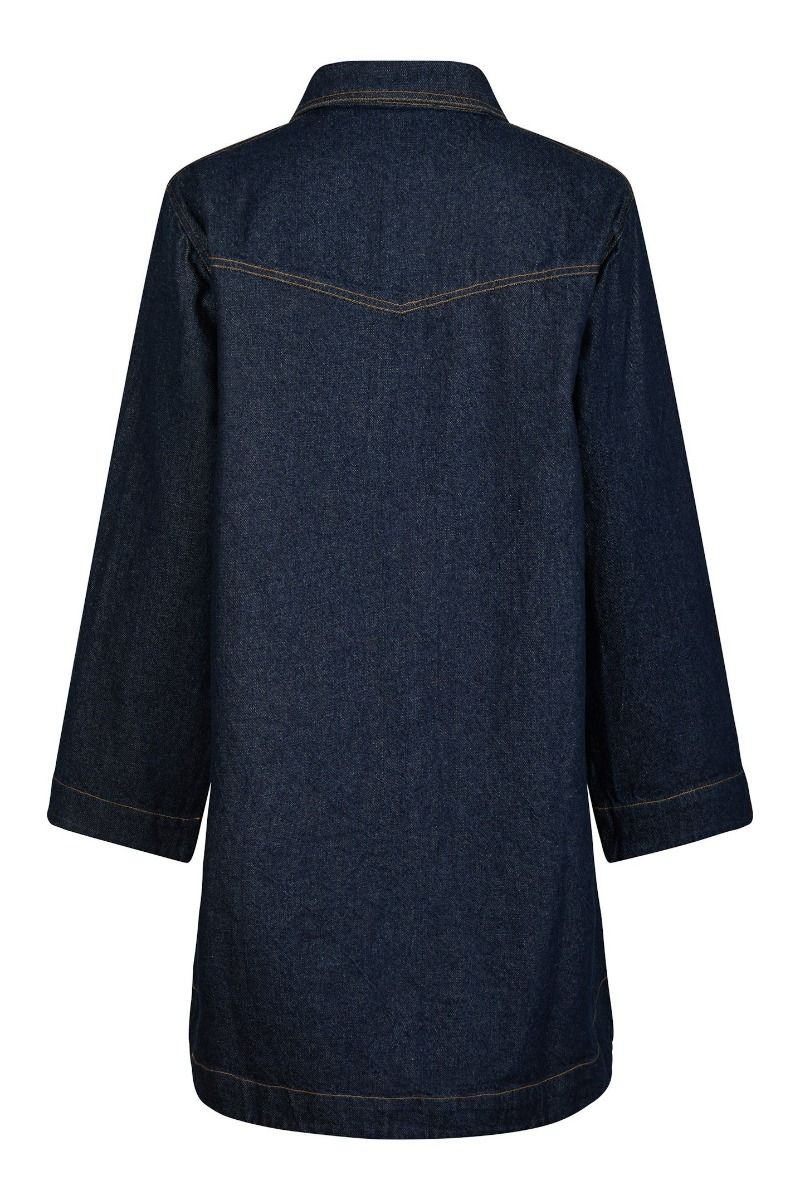 Neo Noir - Kjole - Paras Denim Dress - Dark Blue 