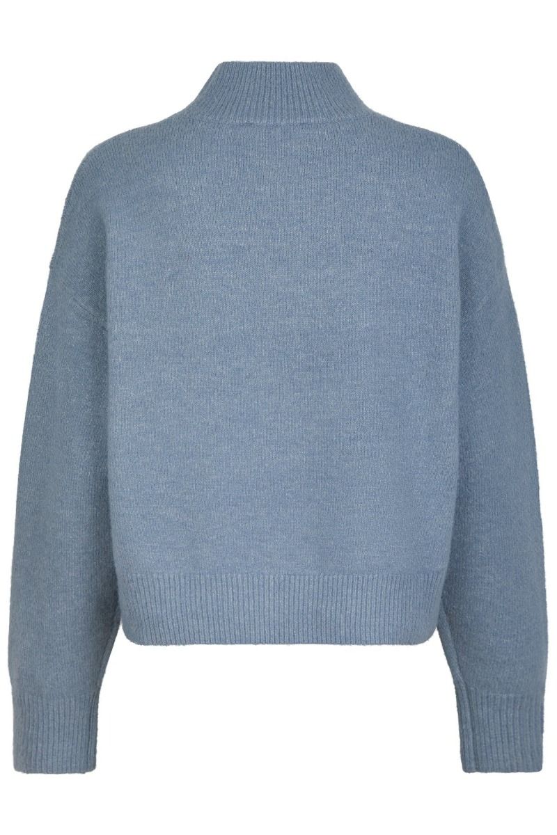 Neo Noir - Strik - Paulina Knit Blouse - Smoke Blue