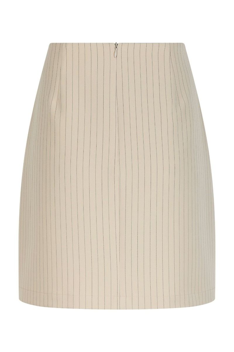 Neo Noir - Nederdel - Petrani Pinstriped Skirt - Sand