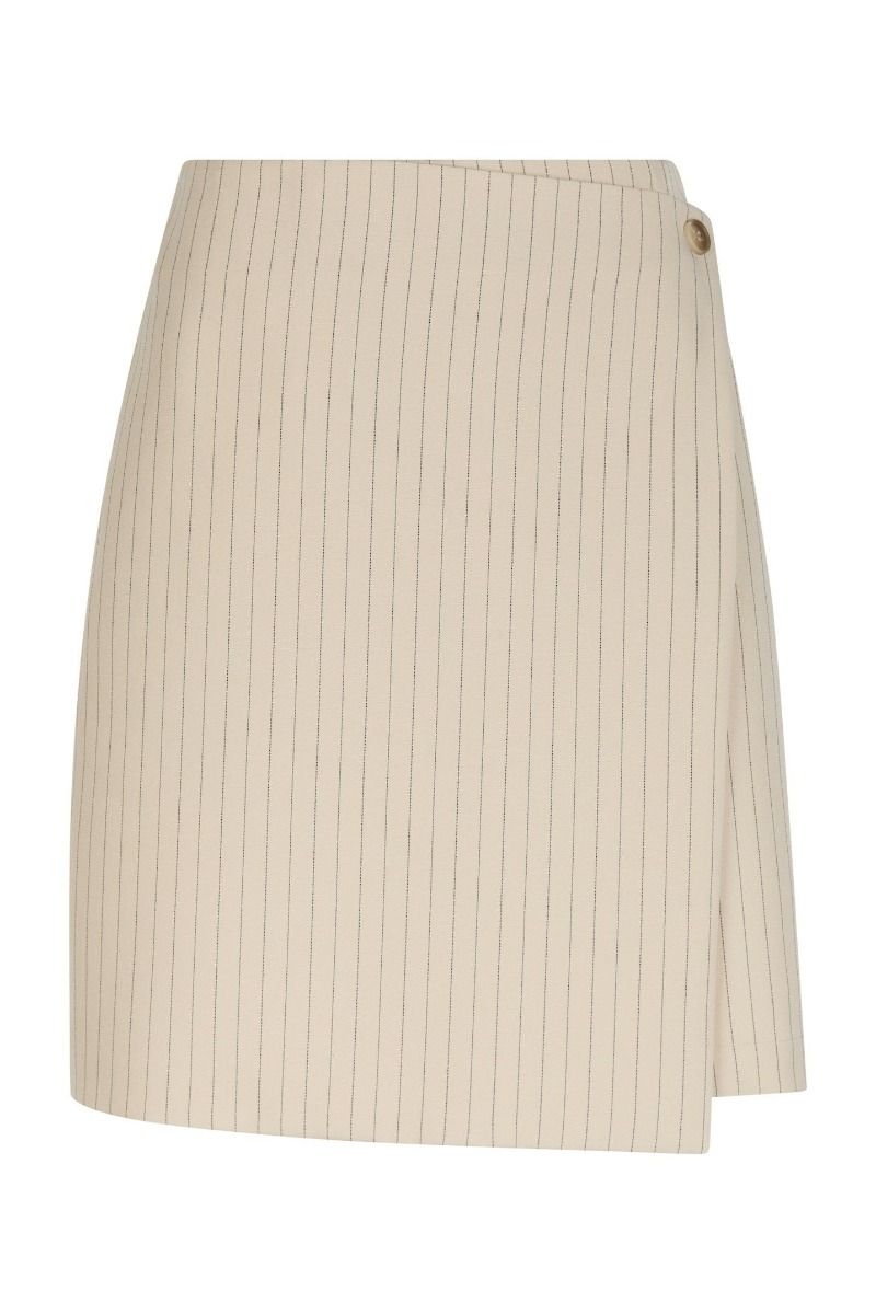 Neo Noir - Nederdel - Petrani Pinstriped Skirt - Sand