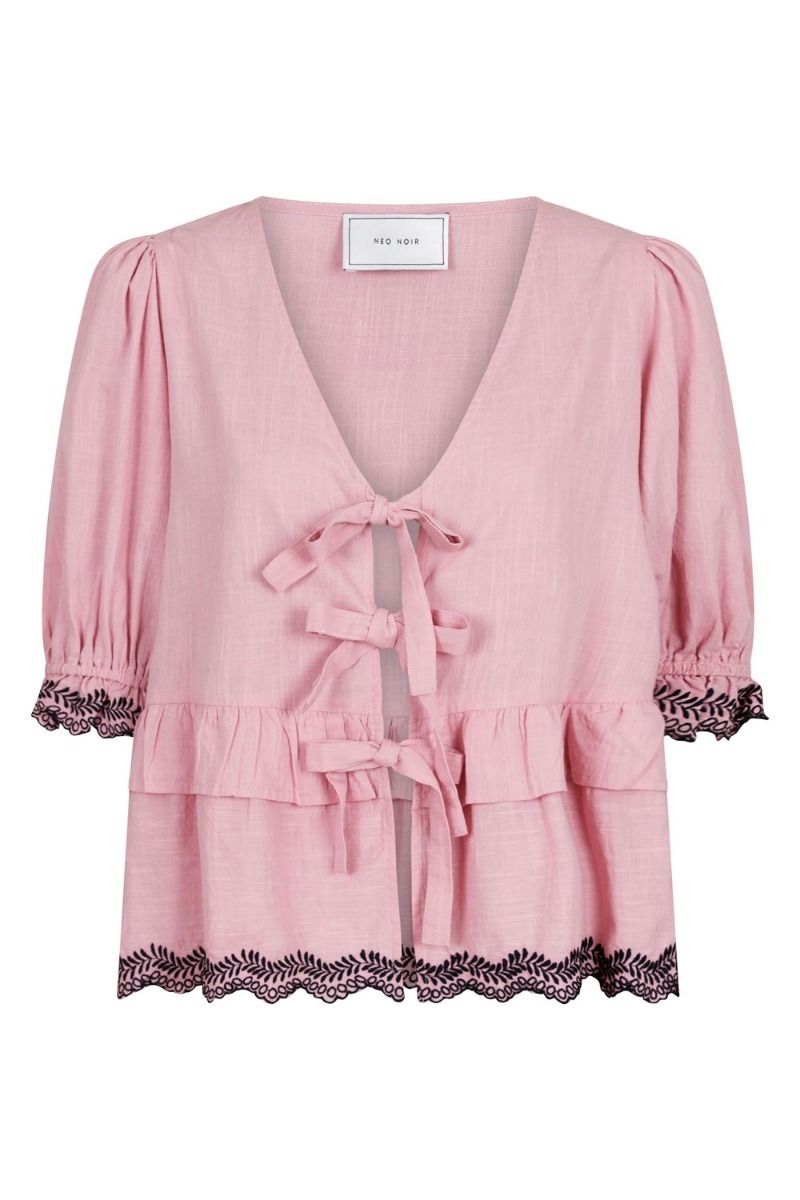 Neo Noir - Bluse - Raya Embroidery Blouse - Powder