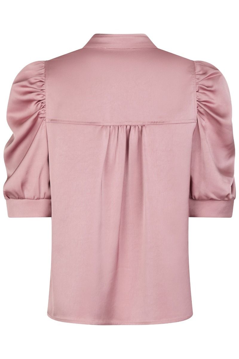Neo Noir - Bluse - Roella Heavy Sateen Blouse - Evening Rose