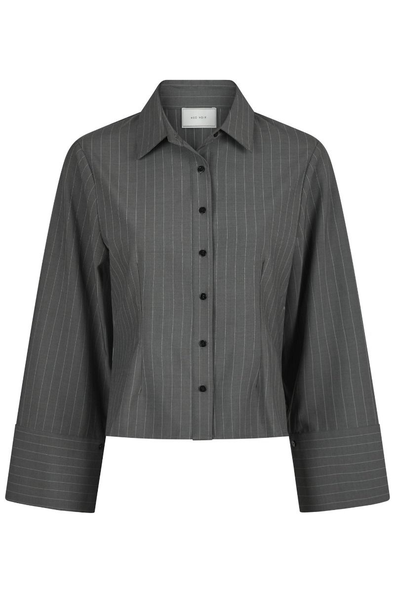Neo Noir - Skjorte - Rosa Pinstripe Shirt - Grey