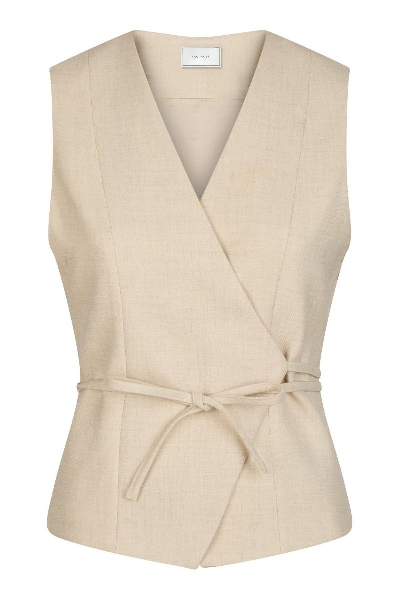 Neo Noir - Vest - Samara Melange Waistcoat - Beige Melange