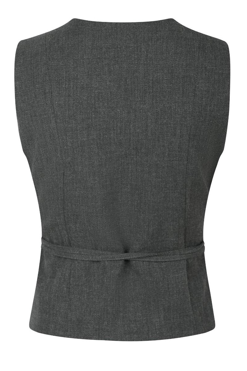 Neo Noir - Vest - Samara Wrap Waistcoat - Antracit