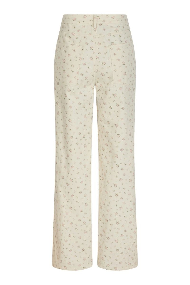 Neo Noir - Jeans - Semba Floral Denim Pants - Off White