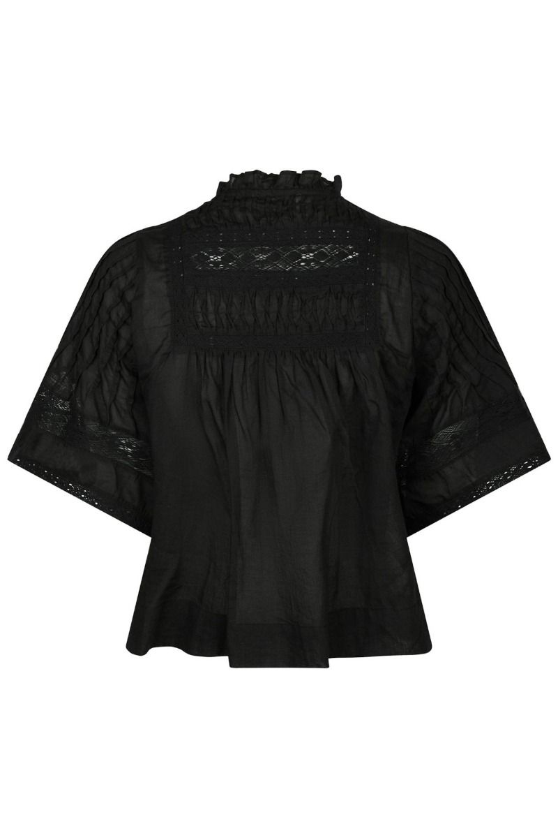 Neo Noir - Bluse - Siama S Voile Blouse - Black