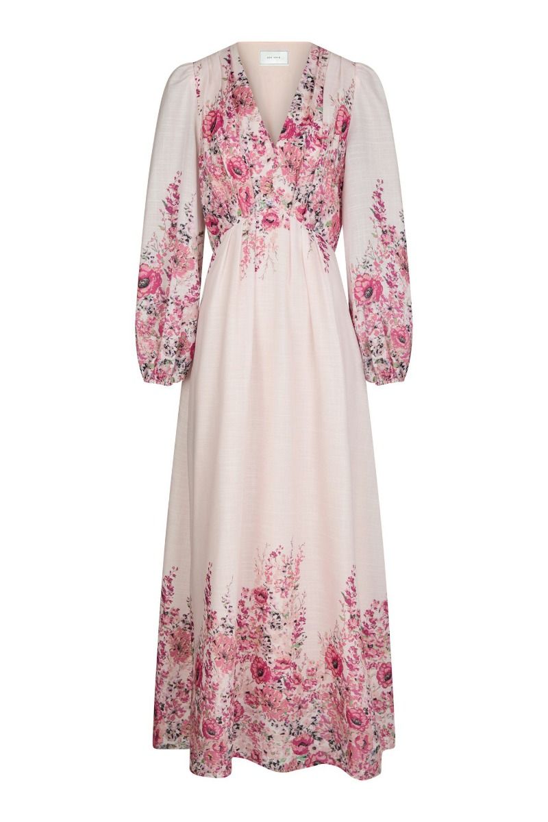 Neo Noir - Kjole - Silfi Flower Print Dress - Rose