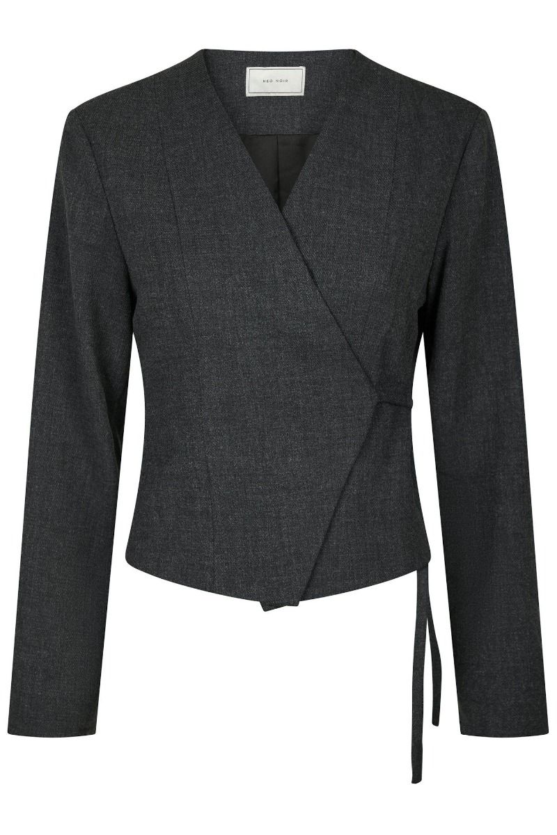 Neo Noir - Bluse - Simmi Wrap Blouse - Antracit