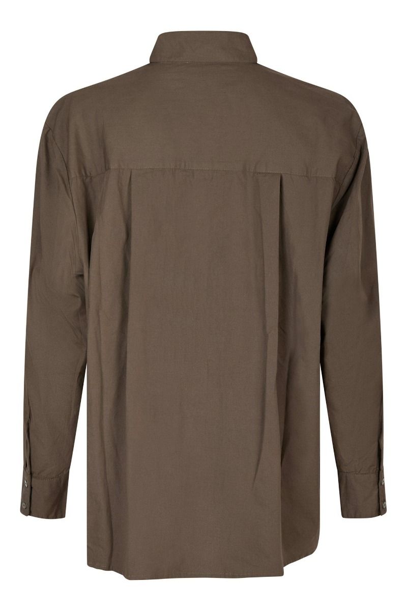 Neo Noir - Skjorte - Dalma C Poplin Shirt - Warm Grey