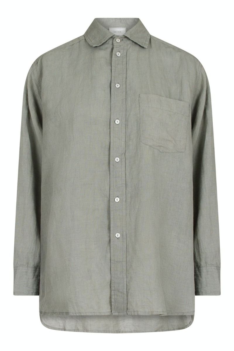 Neo Noir - Skjorte - Dalma Linen Shirt - Dusty Army