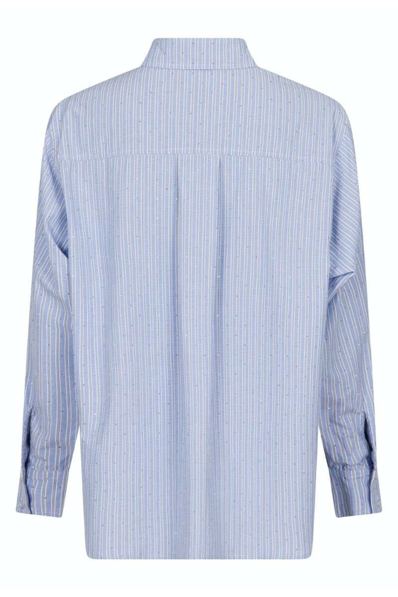 Neo Noir - Skjorte - Dalma Stripe Stone Shirt - Blue