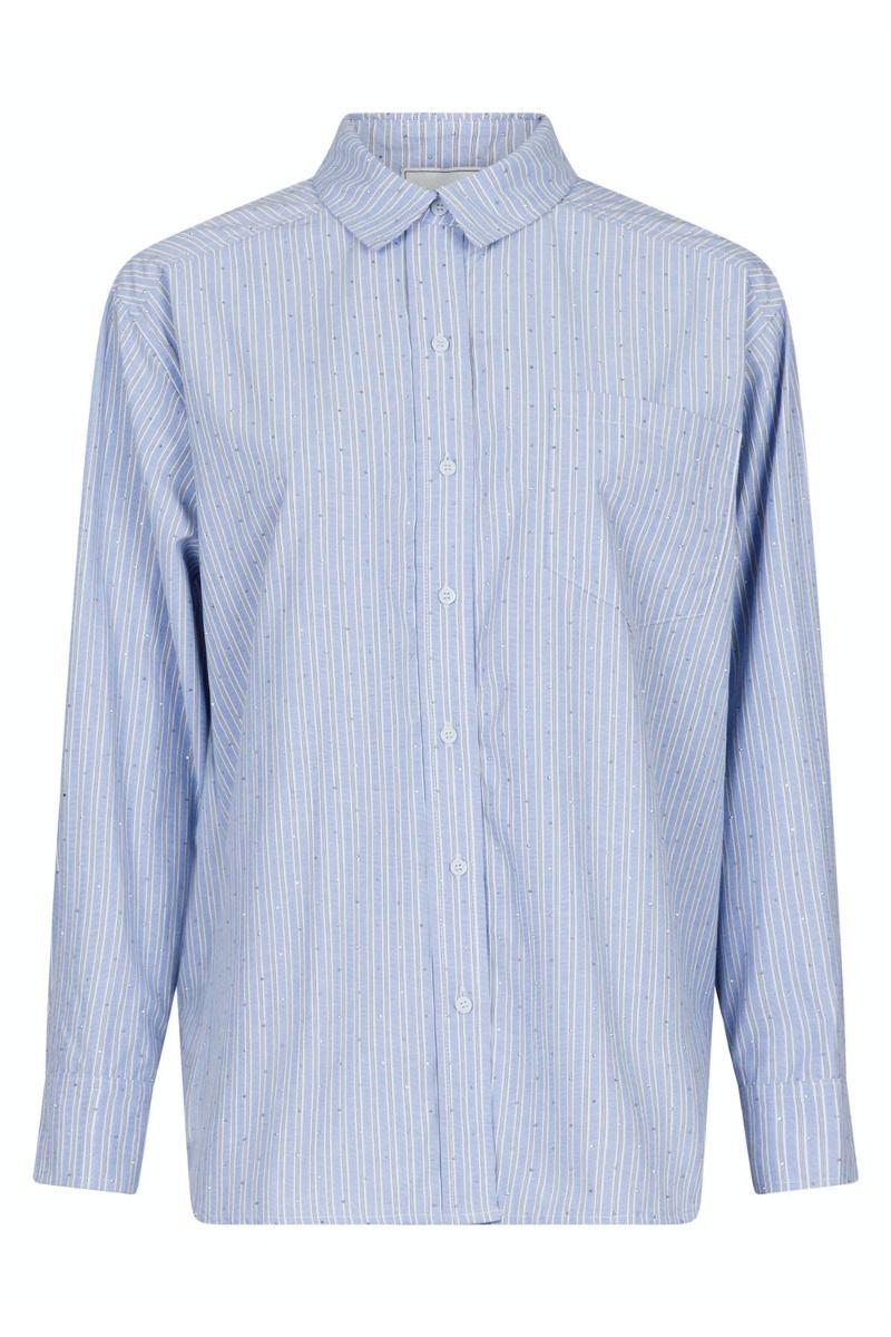 Neo Noir - Skjorte - Dalma Stripe Stone Shirt - Blue