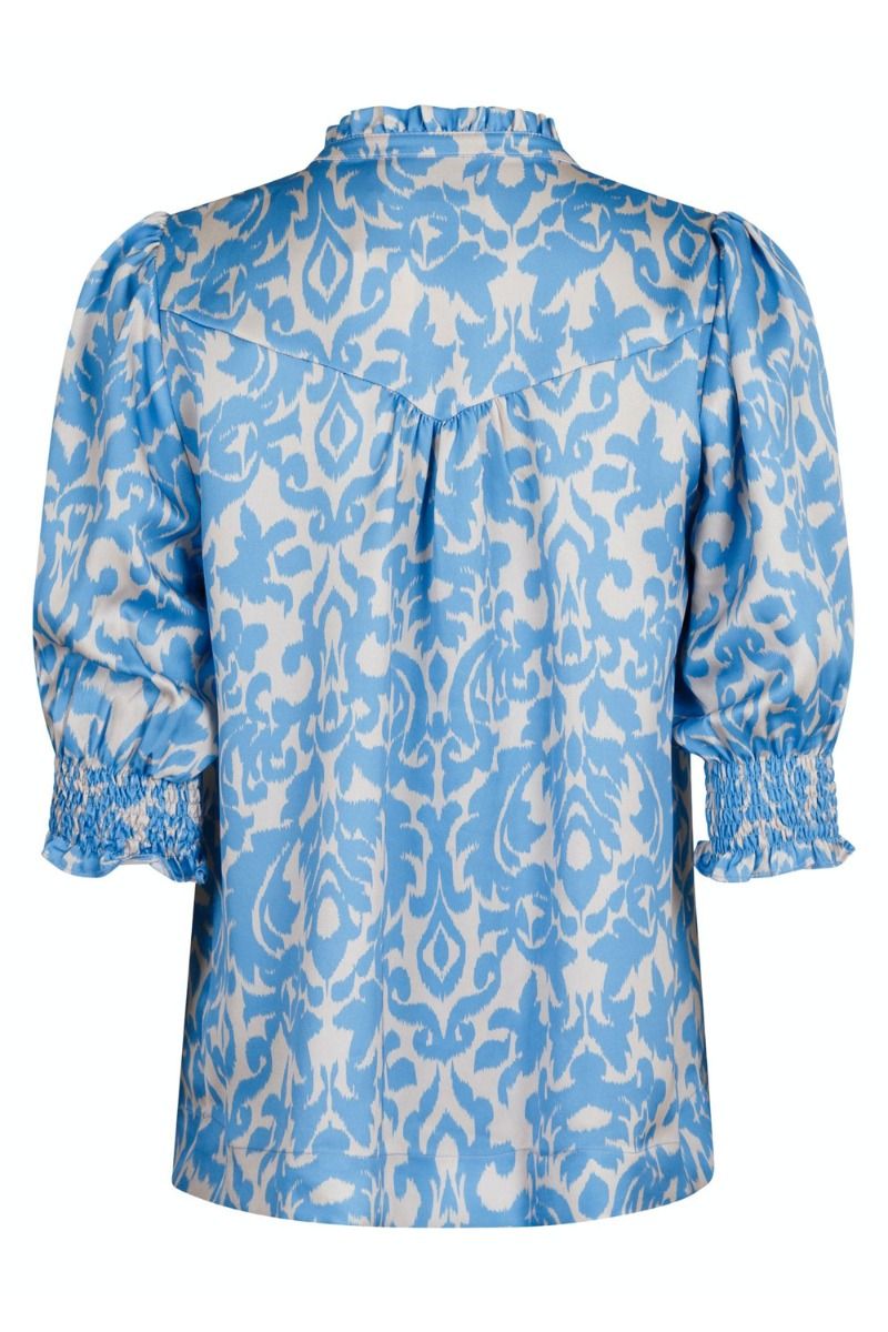 Neo Noir - Skjorte - Diana Flower Blur Blouse - Light Blue