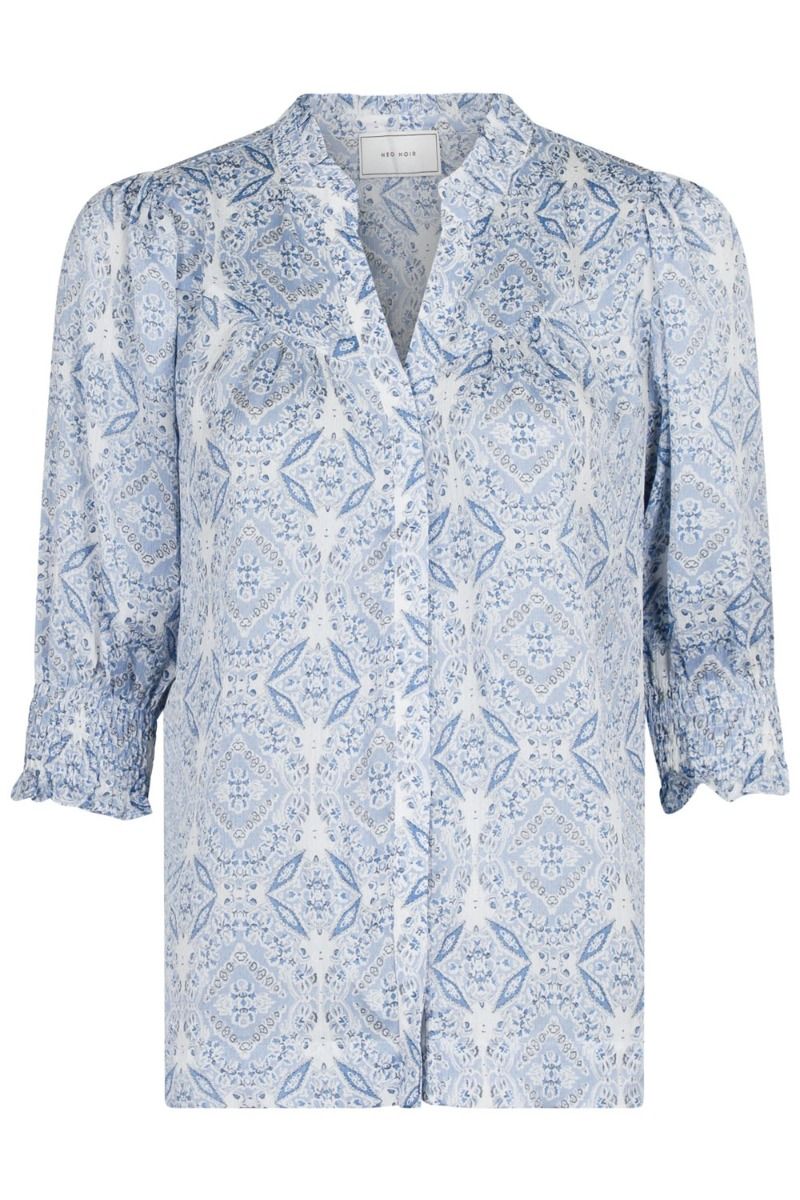 Neo Noir - Skjorte - Diana Soft Paisley Blouse - Light Blue