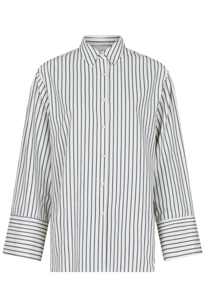 Neo Noir - Skjorte - Dita Stripe Shirt - Creme