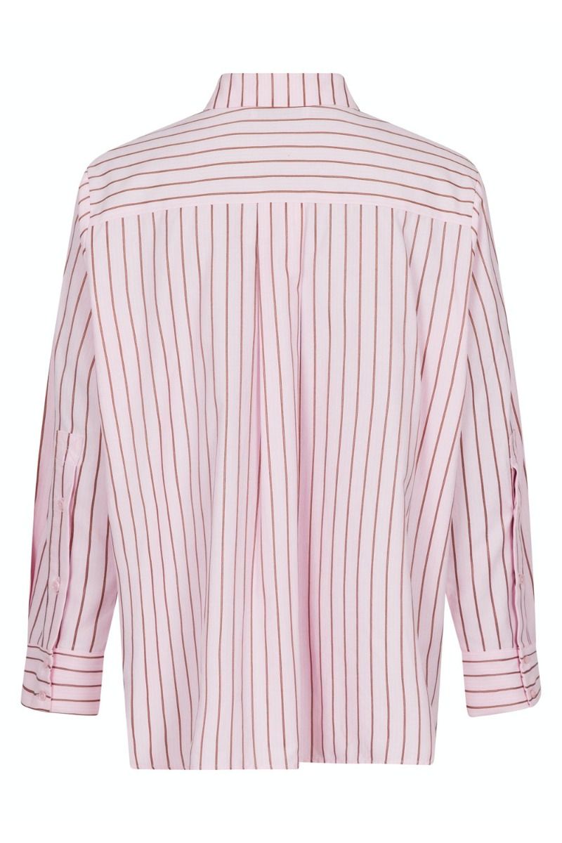 Neo Noir - Skjorte - Gili Multi Stripe Shirt - Light Pink