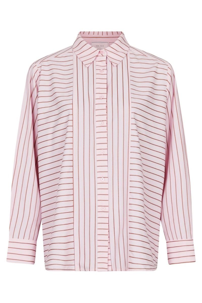 Neo Noir - Skjorte - Gili Multi Stripe Shirt - Light Pink