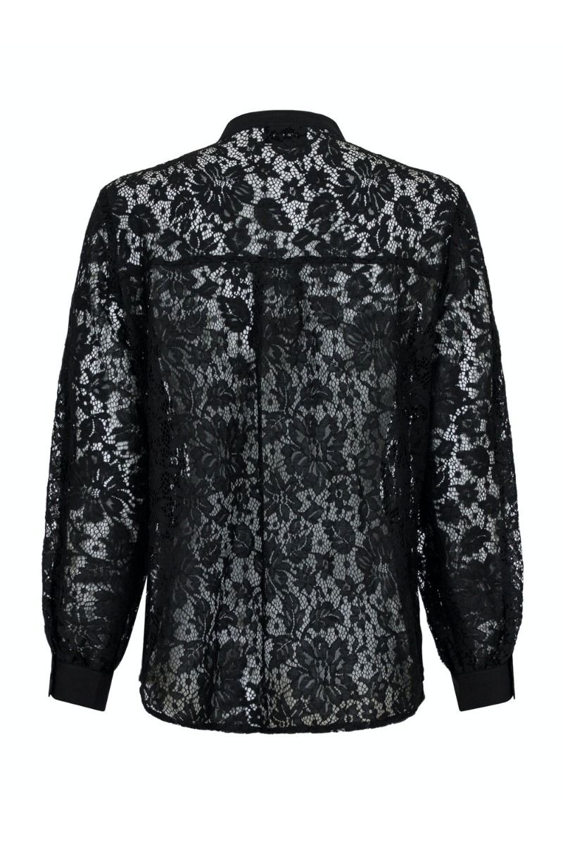 Neo Noir - Skjorte - Mae Lace Shirt - Black