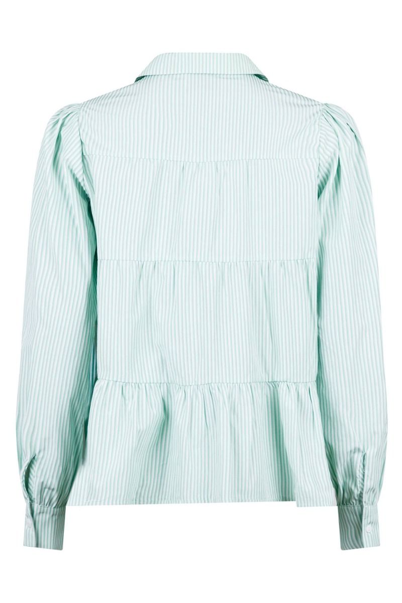 Neo Noir - Bluse - Rica Stripe Shirt - Green