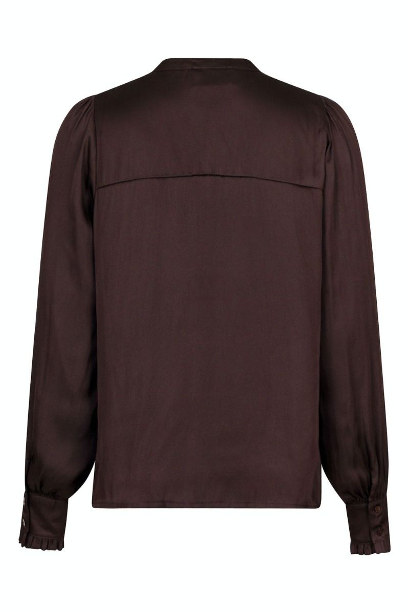 Neo Noir - Skjorte - Zola Blouse - Dark Brown