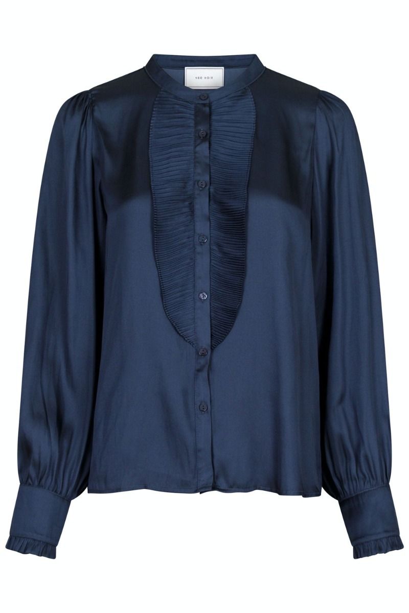 Neo Noir - Skjorte - Zola Blouse - Midnight Blue