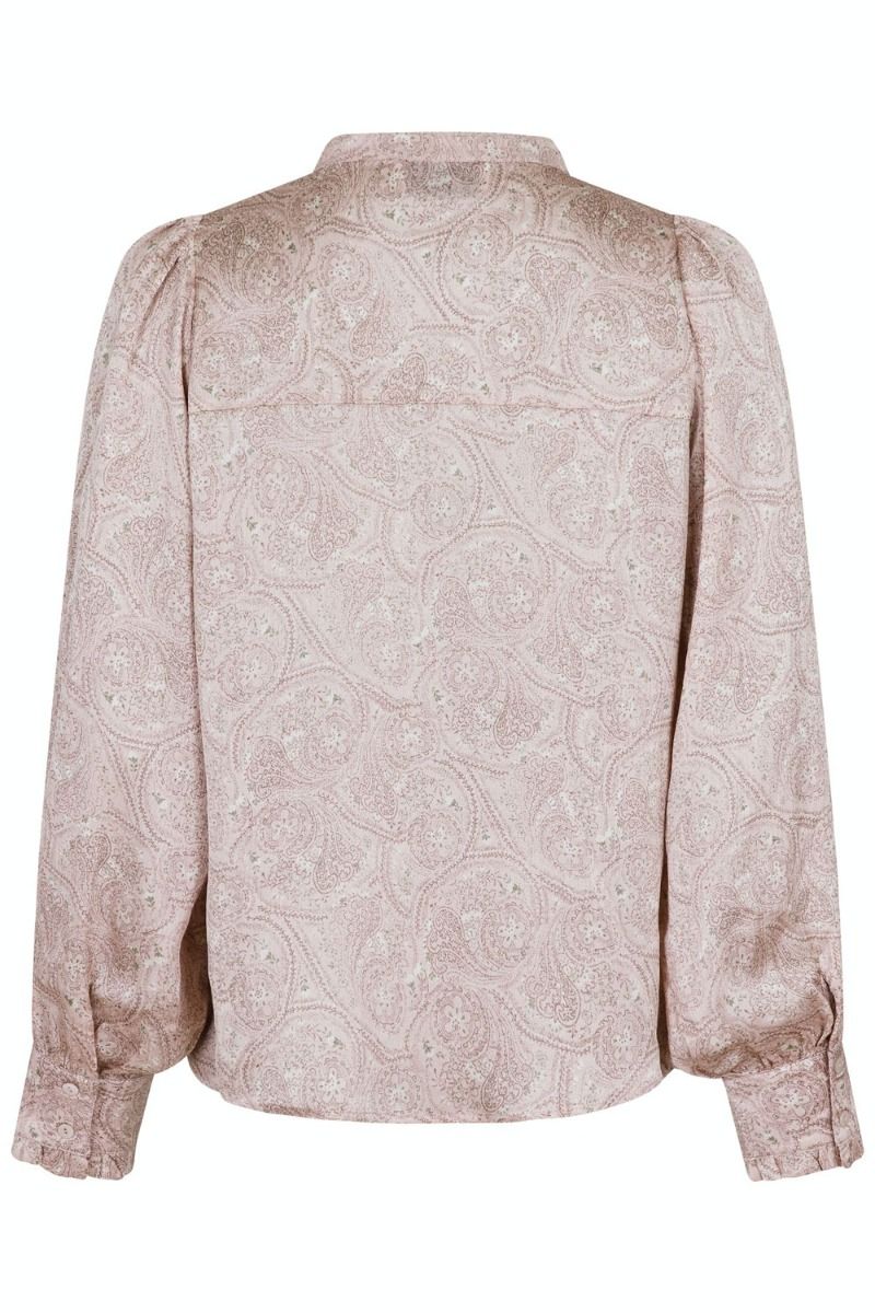 Neo Noir - Skjorte - Zola Flowy Paisley Blouse - Dusty Rose