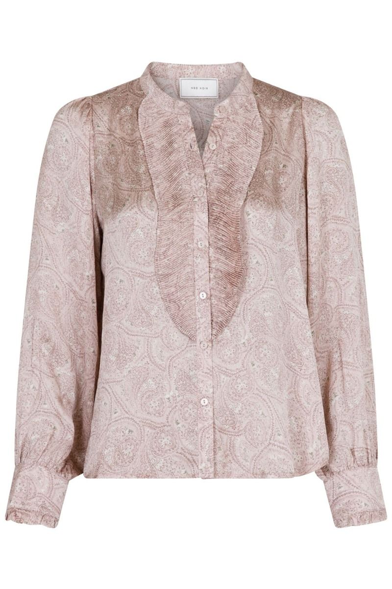 Neo Noir - Skjorte - Zola Flowy Paisley Blouse - Dusty Rose