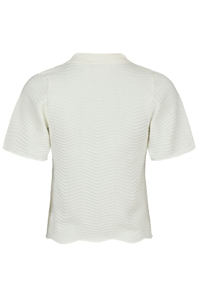 Neo Noir - T-shirt - Soko Wave Knit Tee - Off White
