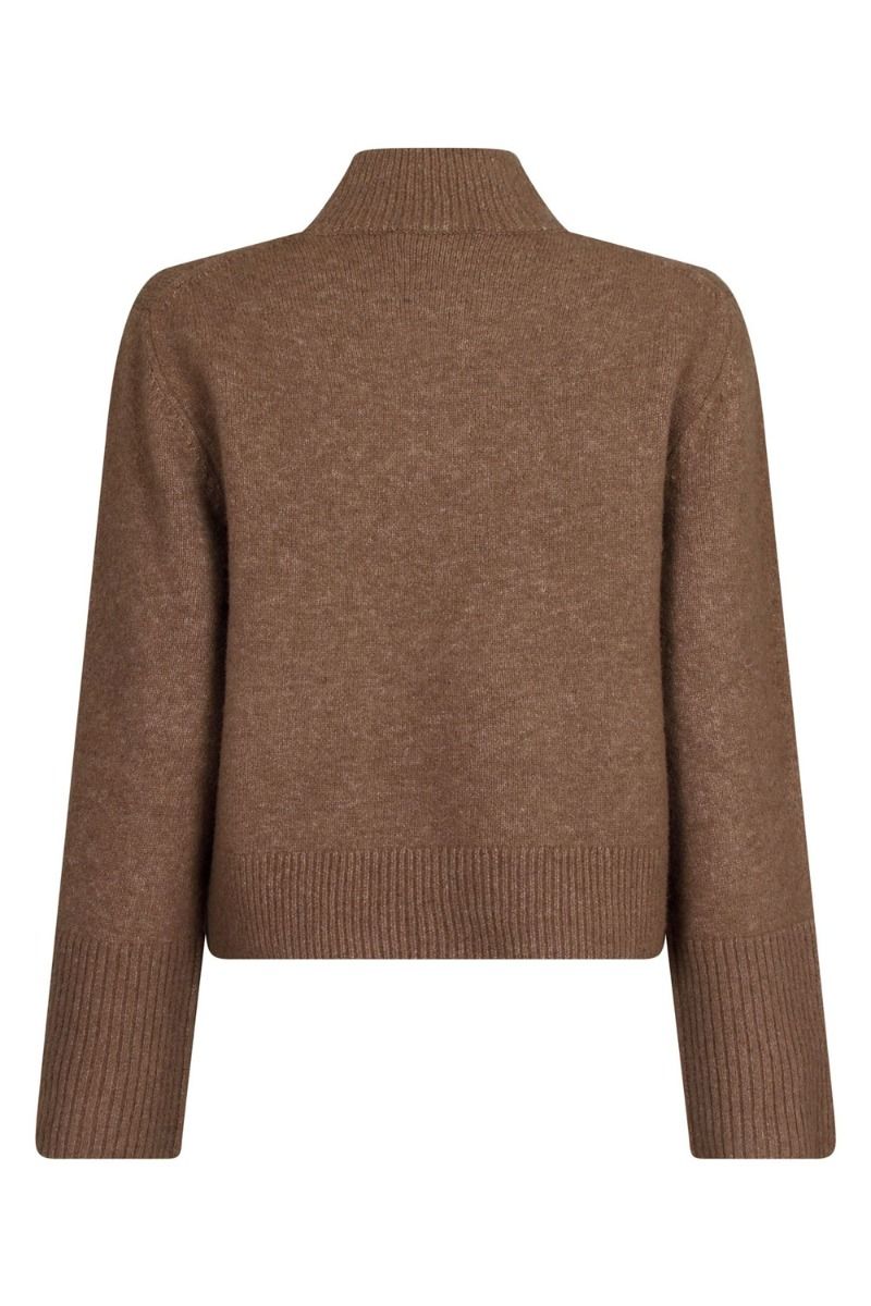 Neo Noir - Strik - Kiara Knit Blouse - Dusty Brown