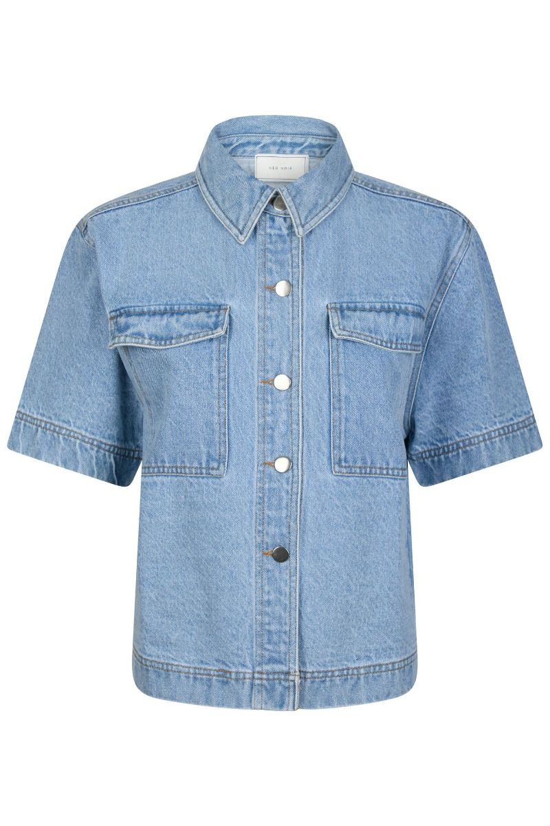 Neo Noir -Skjorte - Tiki Denim Shirt - Smoke Blue