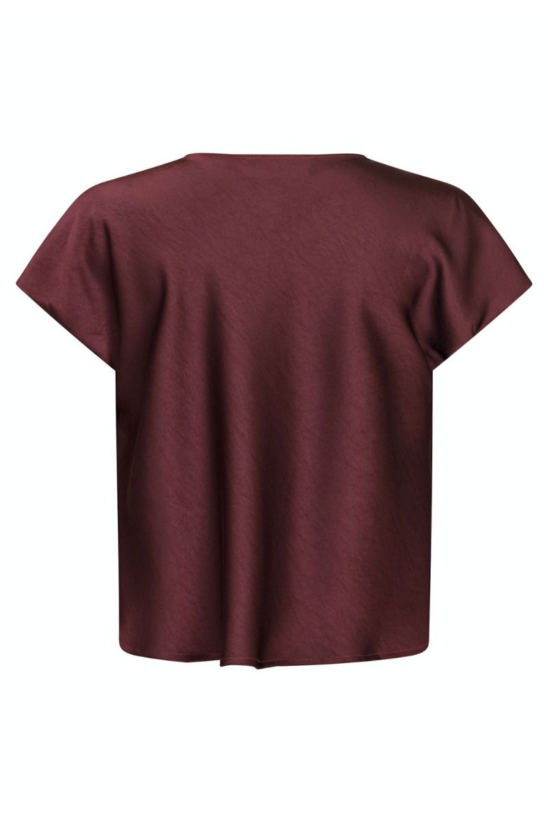 Neo Noir - Top - Annabeth Heavy Steen Tee - Burgundy