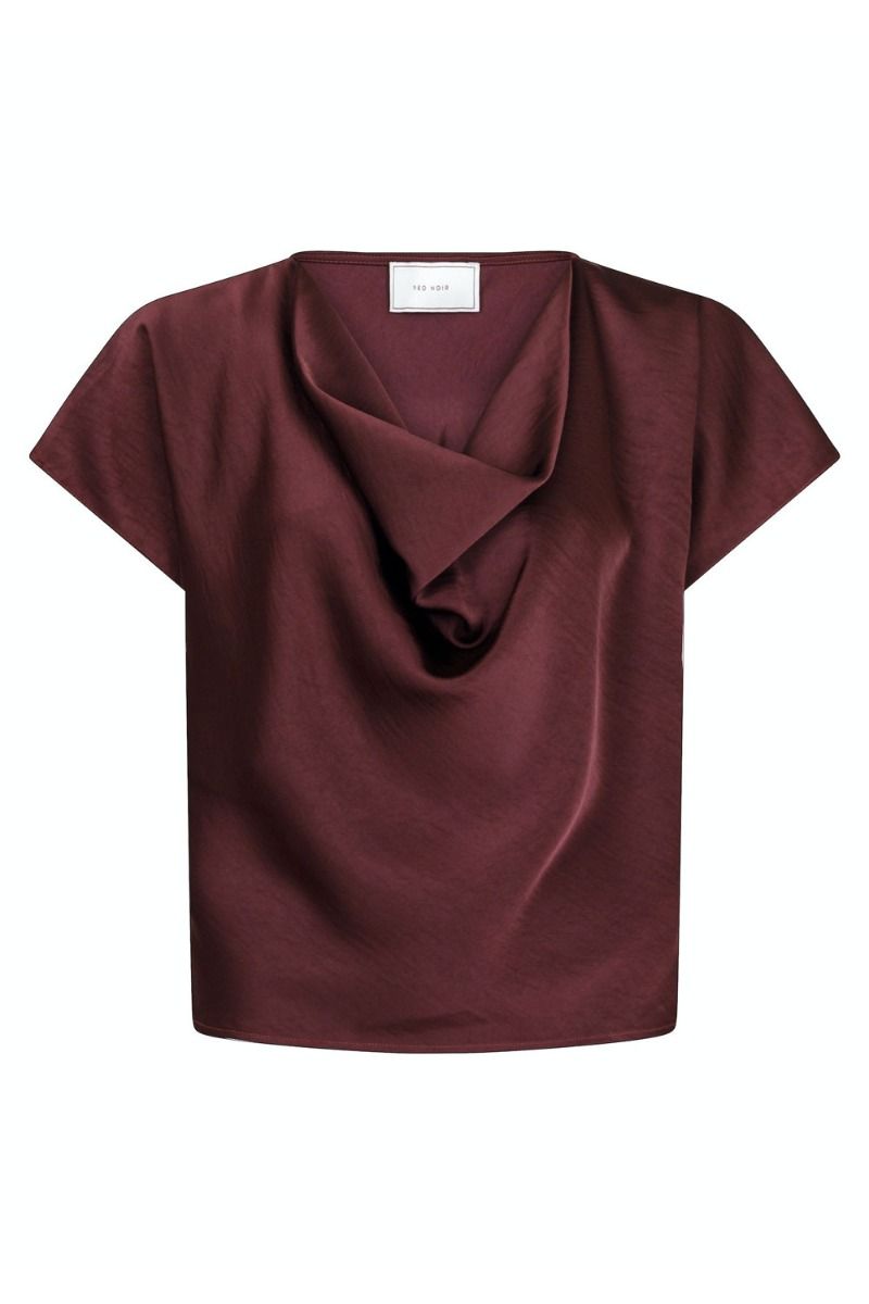 Neo Noir - Top - Annabeth Heavy Steen Tee - Burgundy