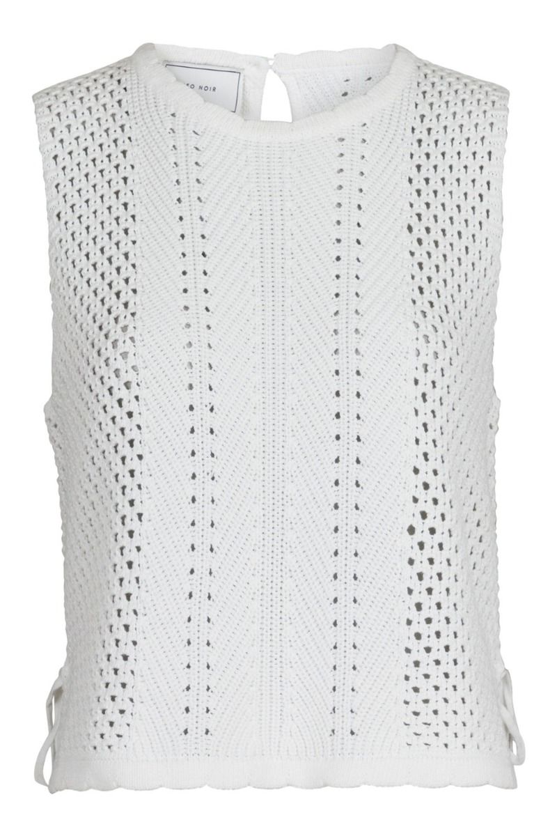 Neo Noir - Top - Aza Crochet Knit Top - Off White