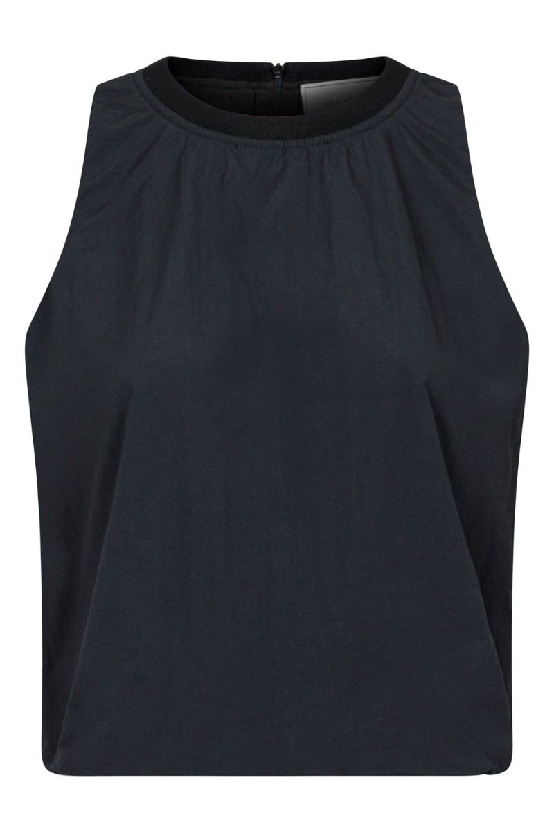 Neo Noir - Top - Ivy Poplin Top - Black