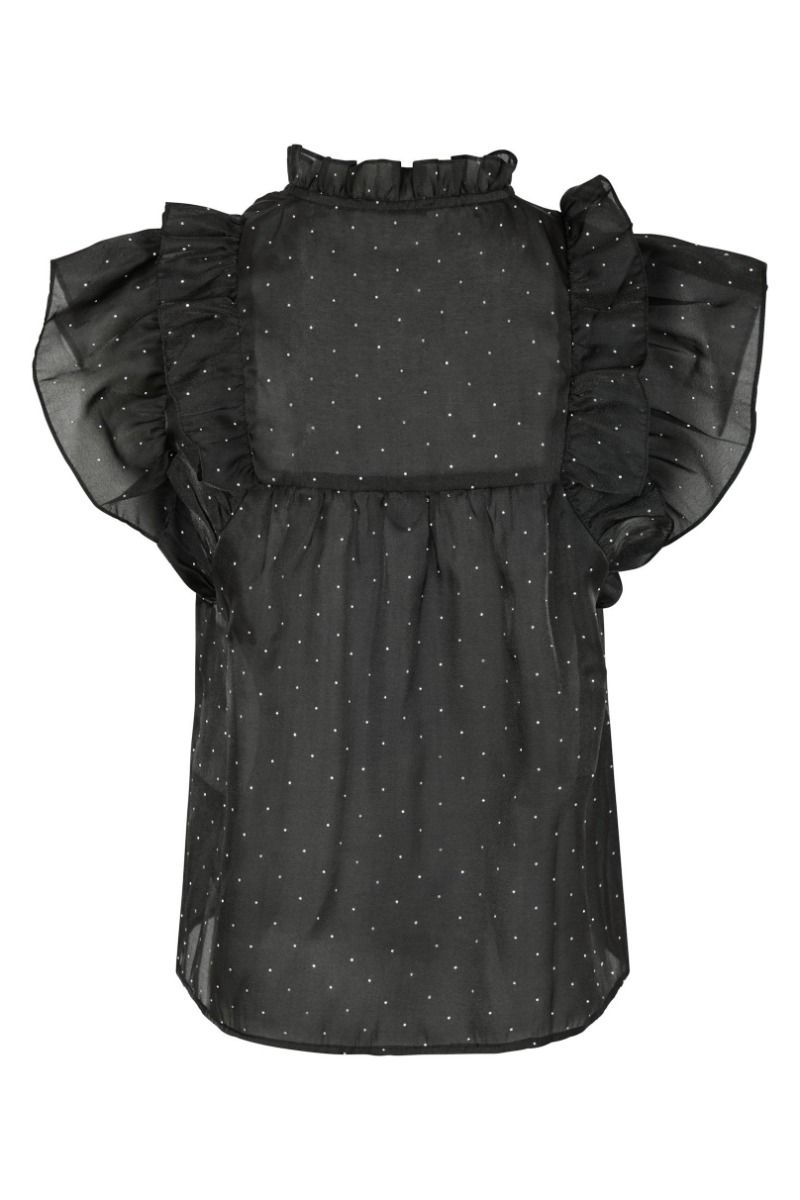 Neo Noir - Top - Jayla Bedazzled Top - Black