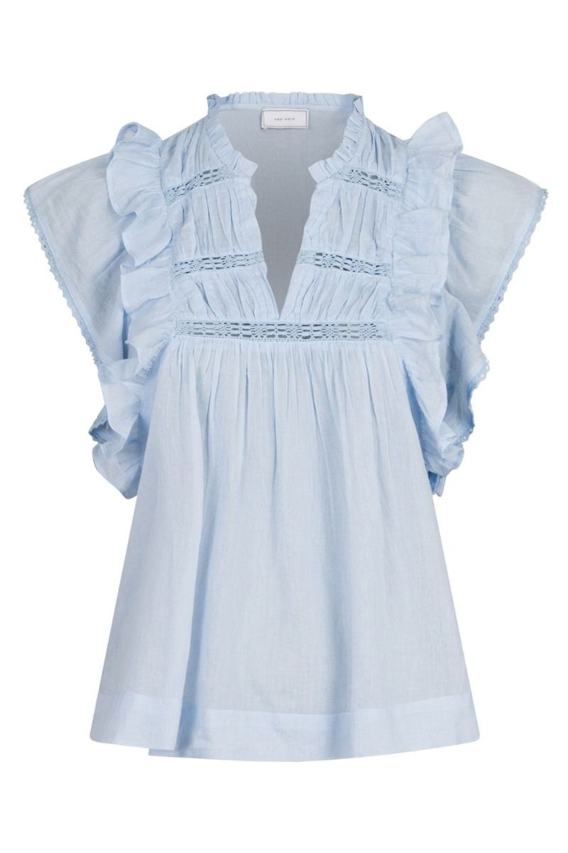 Neo Noir - Top - Jayla S Voile Top - Light Blue