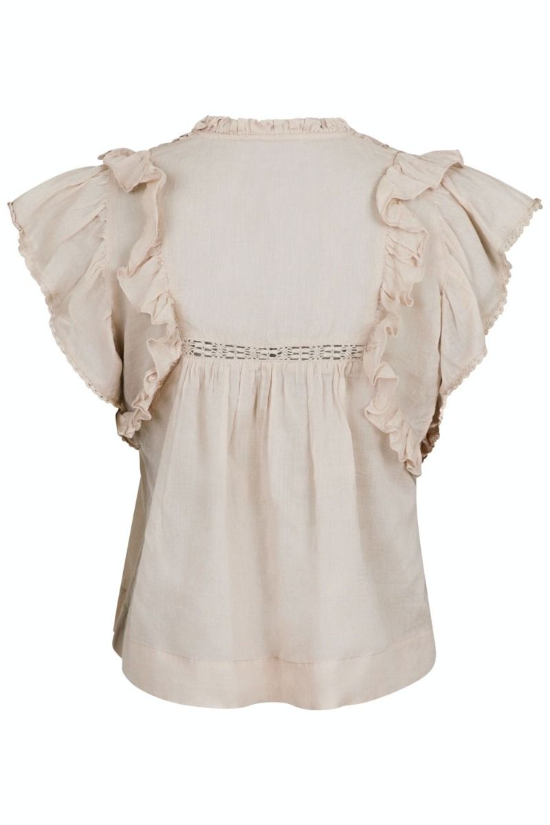 Neo Noir - Top - Jayla S Voile Top - Sand